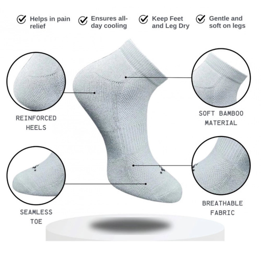 3_Pair Set Unisex Casual Cotton Printed Low Cut Socks (Multico