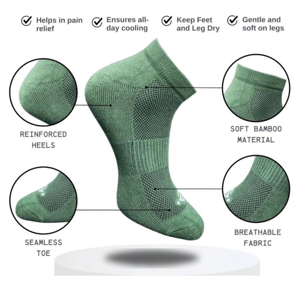 3_Pair Set Unisex Casual Cotton Printed Low Cut Socks (Multico