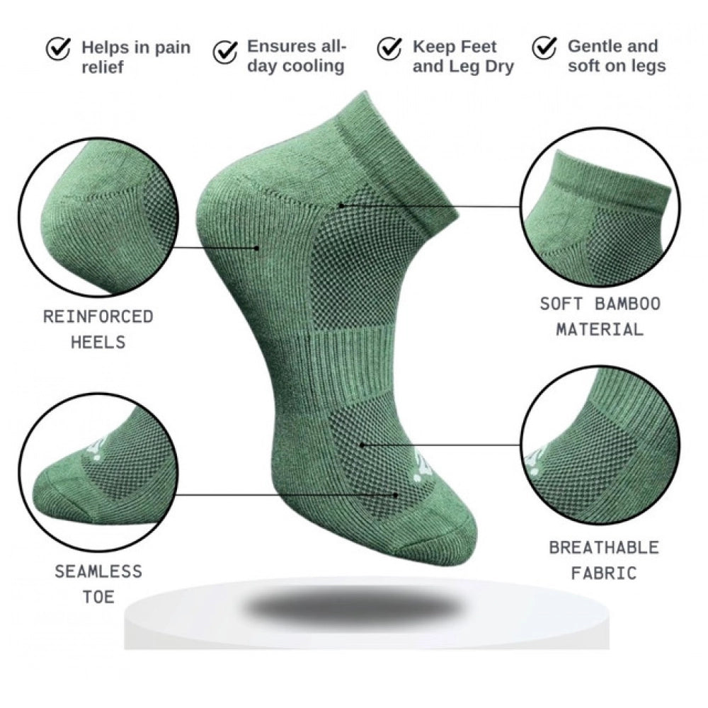 3_Pair Set Unisex Casual Cotton Printed Low Cut Socks (Multico