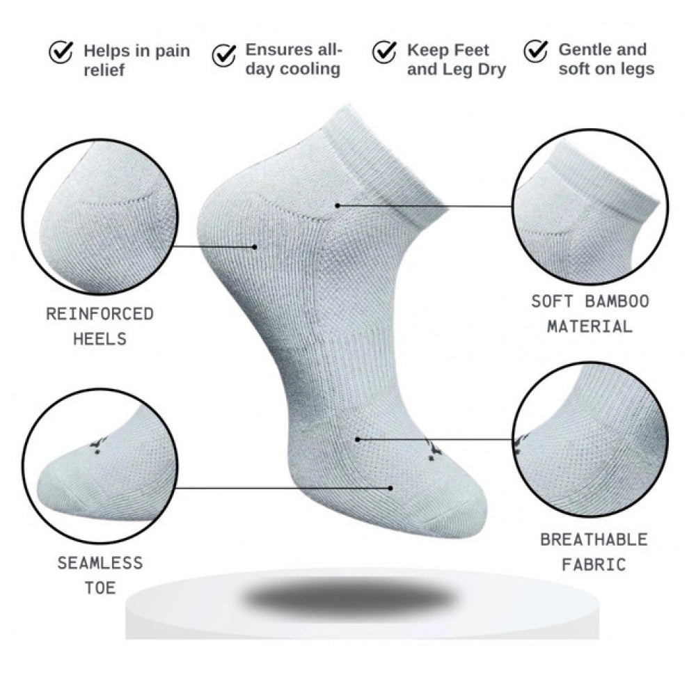 3_Pair Set Unisex Casual Cotton Printed Low Cut Socks (Multico