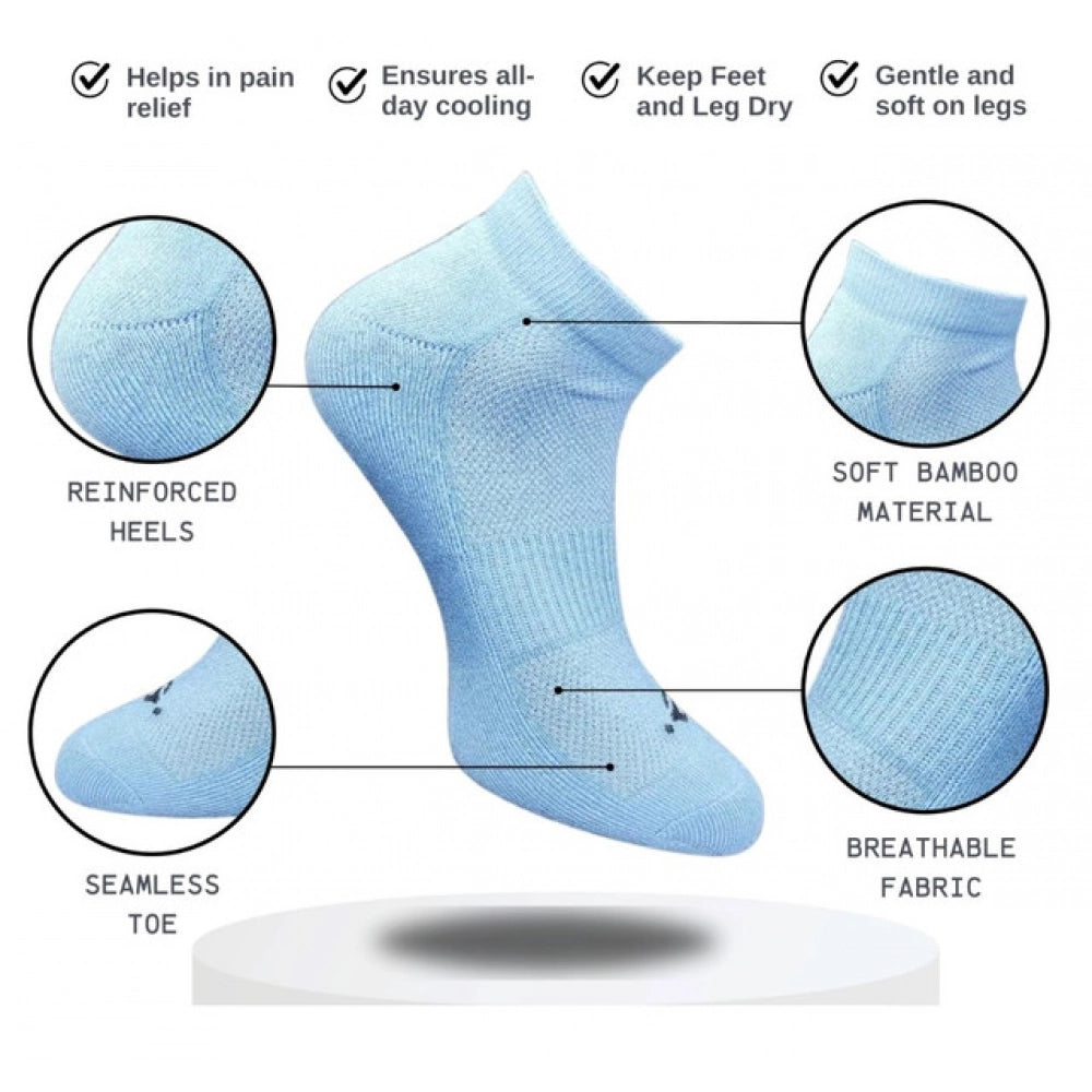 3_Pair Set Unisex Casual Cotton Printed Low Cut Socks (Multico