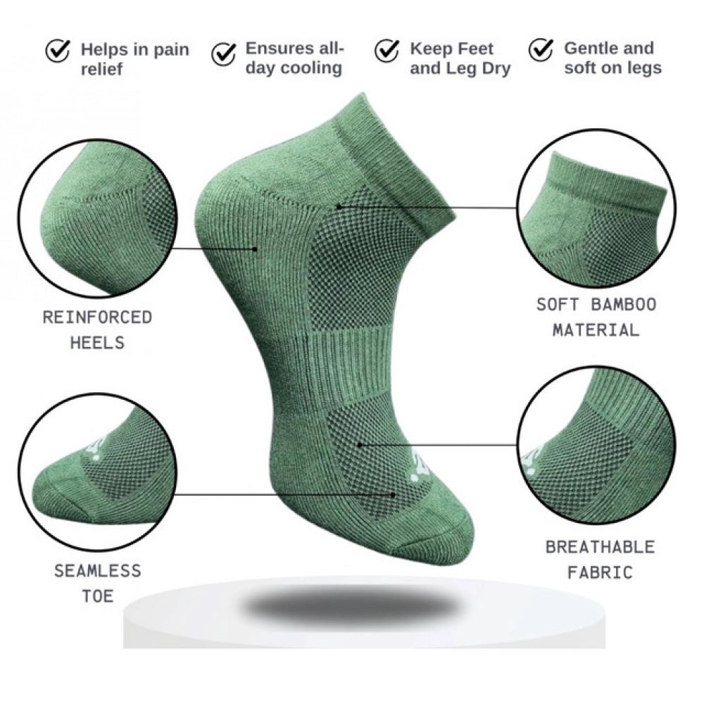 3_Pair Set Unisex Casual Cotton Printed Low Cut Socks (Multico