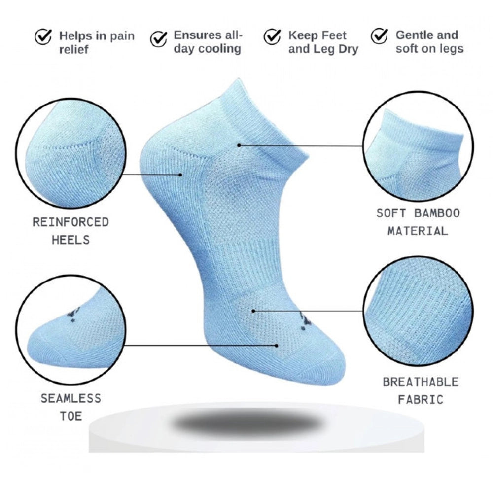 3_Pair Set Unisex Casual Cotton Printed Low Cut Socks (Multico