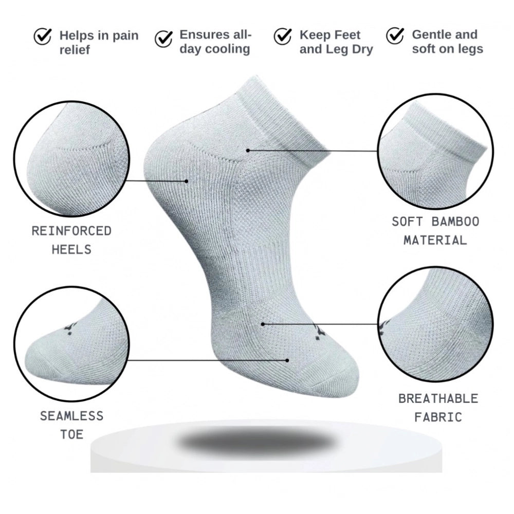 3_Pair Set Unisex Casual Cotton Printed Low Cut Socks (Multico