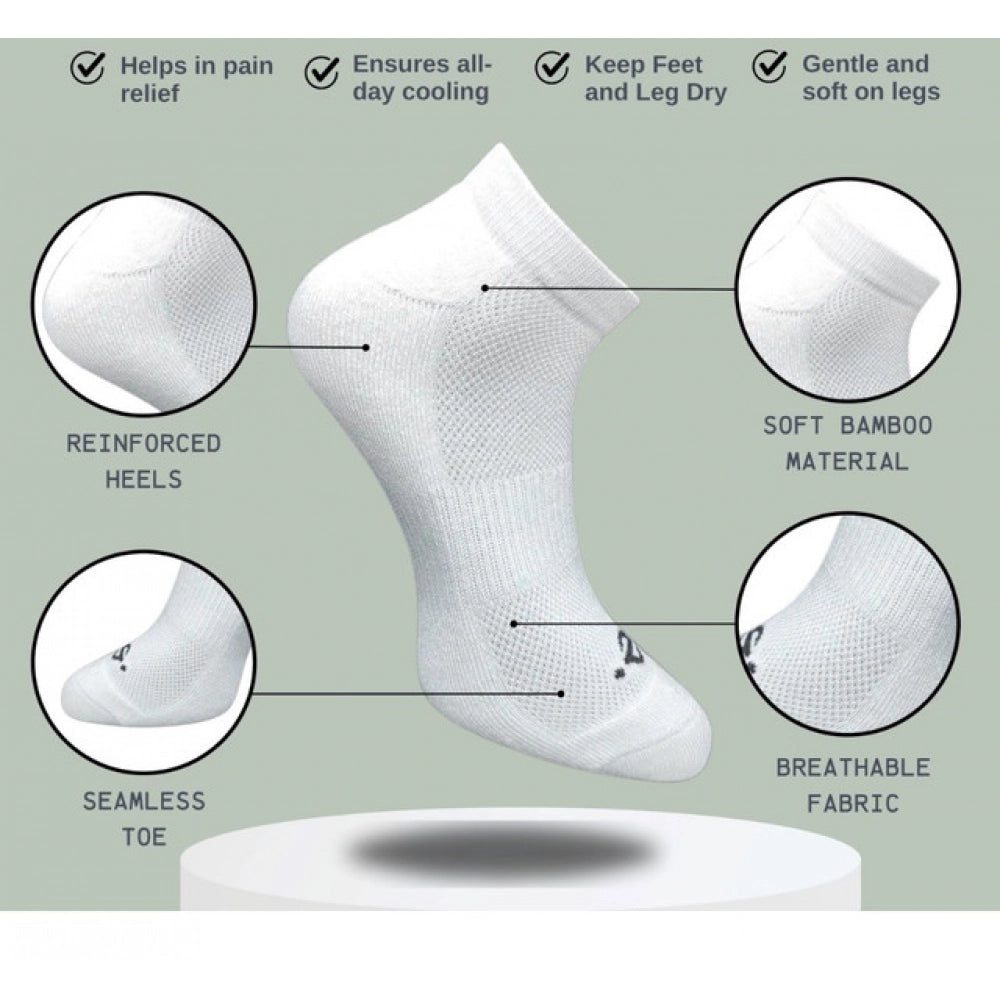 3_Pair Set Unisex Casual Cotton Printed Low Cut Socks (Multico