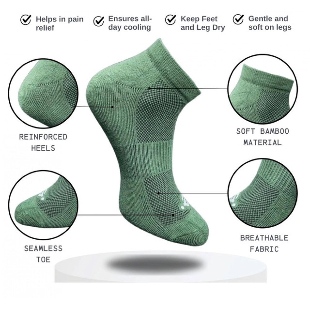 3_Pair Set Unisex Casual Cotton Printed Low Cut Socks (Multico