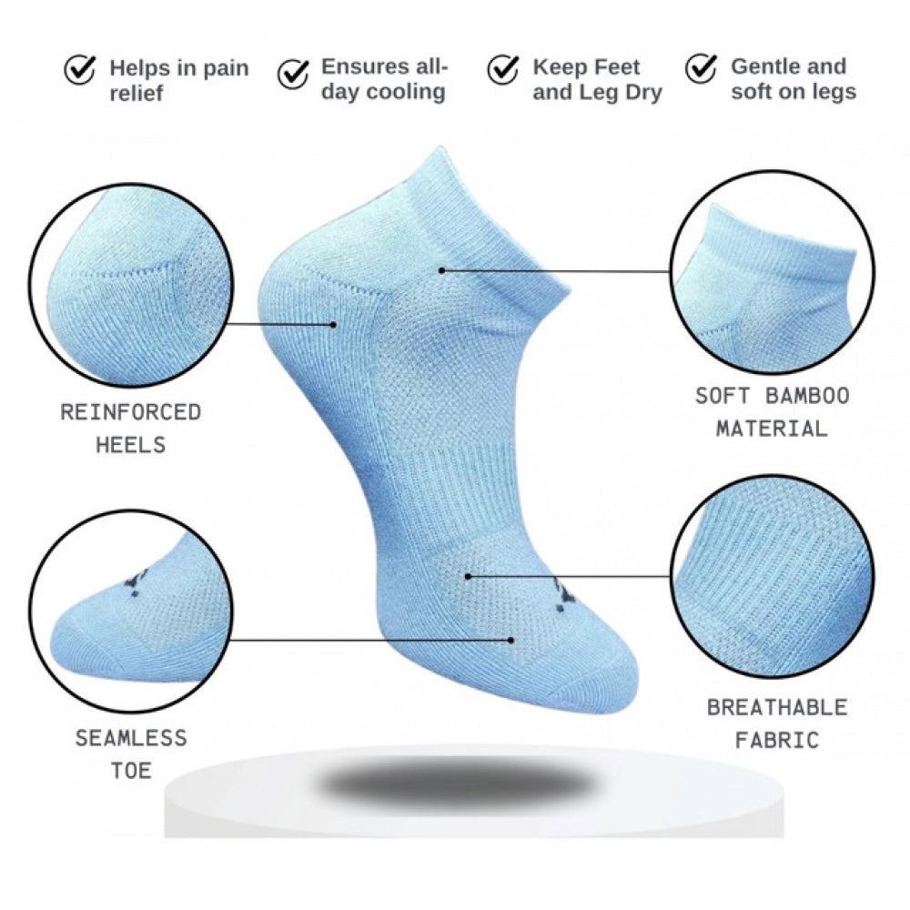 3_Pair Set Unisex Casual Cotton Printed Low Cut Socks (Multico