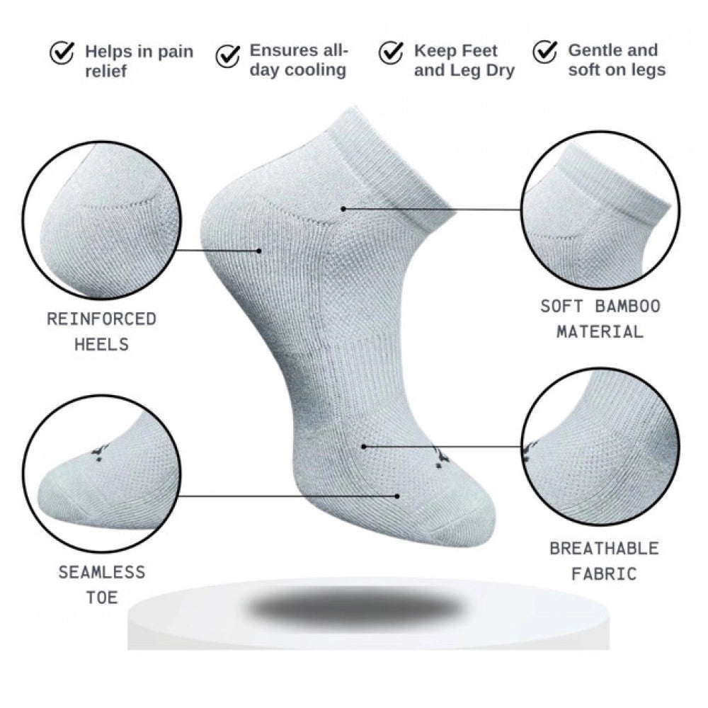 3_Pair Set Unisex Casual Cotton Printed Low Cut Socks (Multico