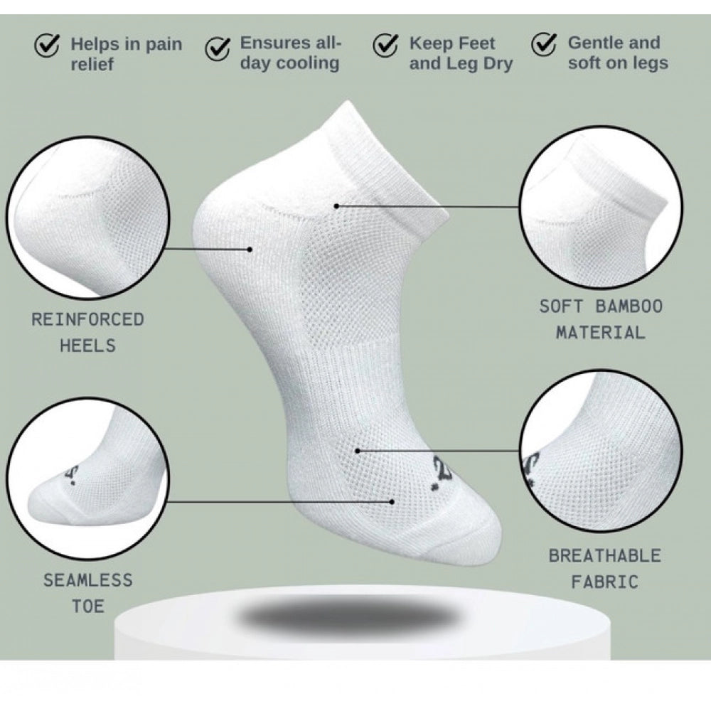 3_Pair Set Unisex Casual Cotton Printed Low Cut Socks (Multico