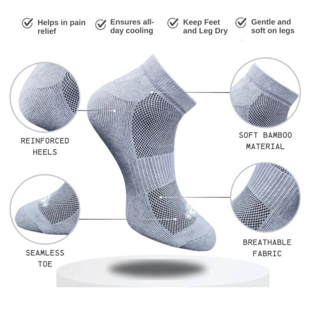 3_Pair Set Unisex Casual Cotton Printed Low Cut Socks (Multico
