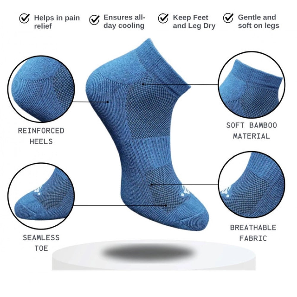 3_Pair Set Unisex Casual Cotton Printed Low Cut Socks (Multico