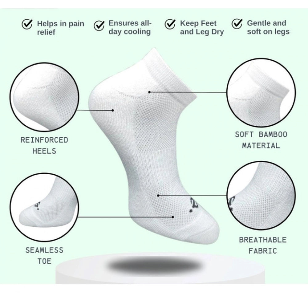 3_Pair Set Unisex Casual Cotton Printed Low Cut Socks (Multico