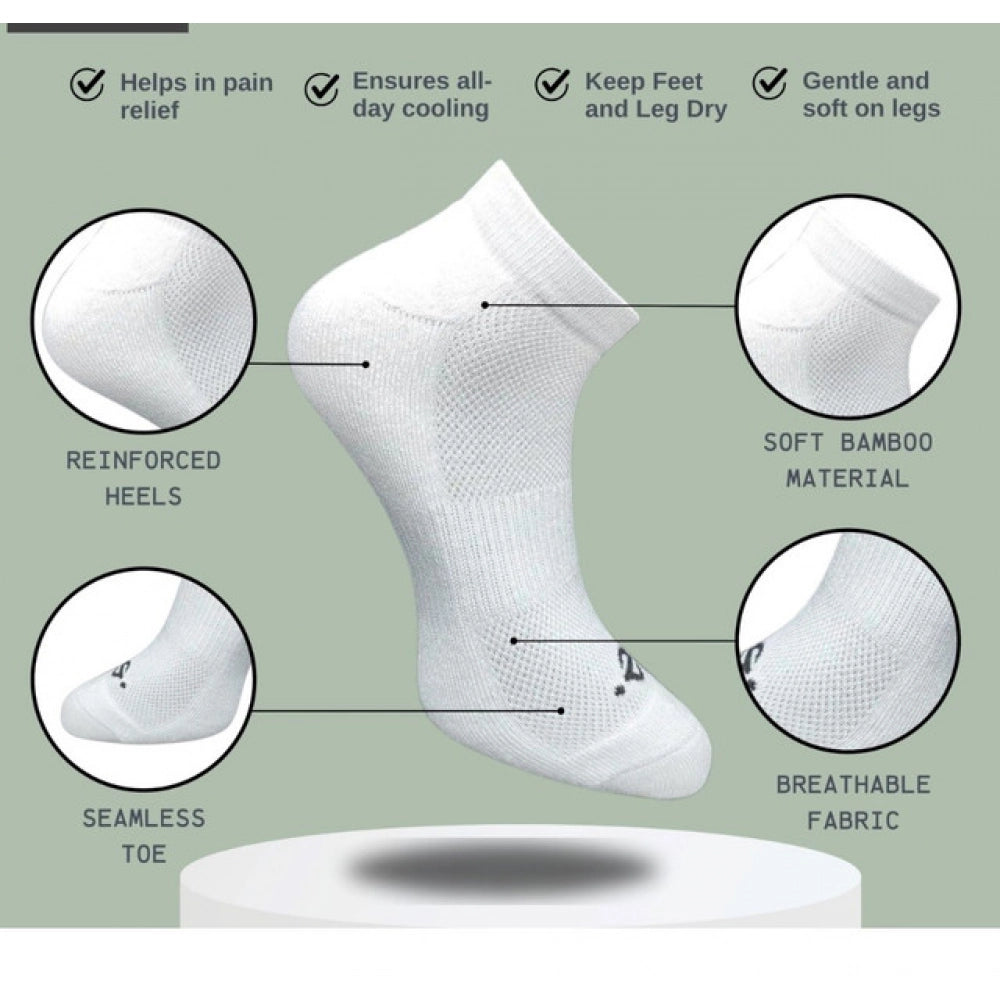 3_Pair Set Unisex Casual Cotton Printed Low Cut Socks (Multico