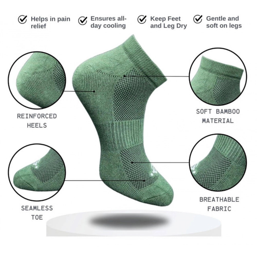 3_Pair Set Unisex Casual Cotton Printed Low Cut Socks (Multico