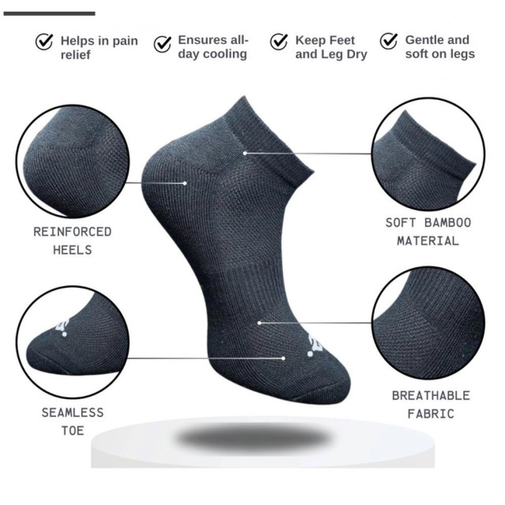 3_Pair Set Unisex Casual Cotton Printed Low Cut Socks (Multico