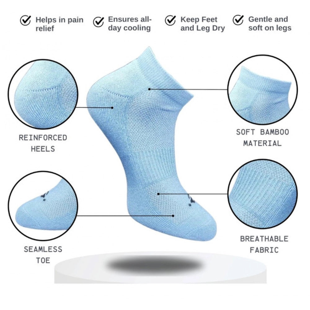 3_Pair Set Unisex Casual Cotton Printed Low Cut Socks (Multico