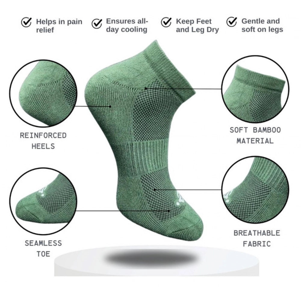 3_Pair Set Unisex Casual Cotton Printed Low Cut Socks (Multico