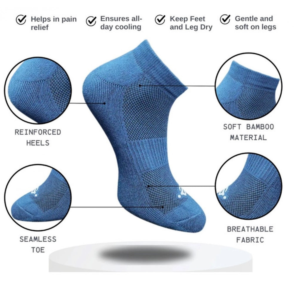 3_Pair Set Unisex Casual Cotton Printed Low Cut Socks (Multico