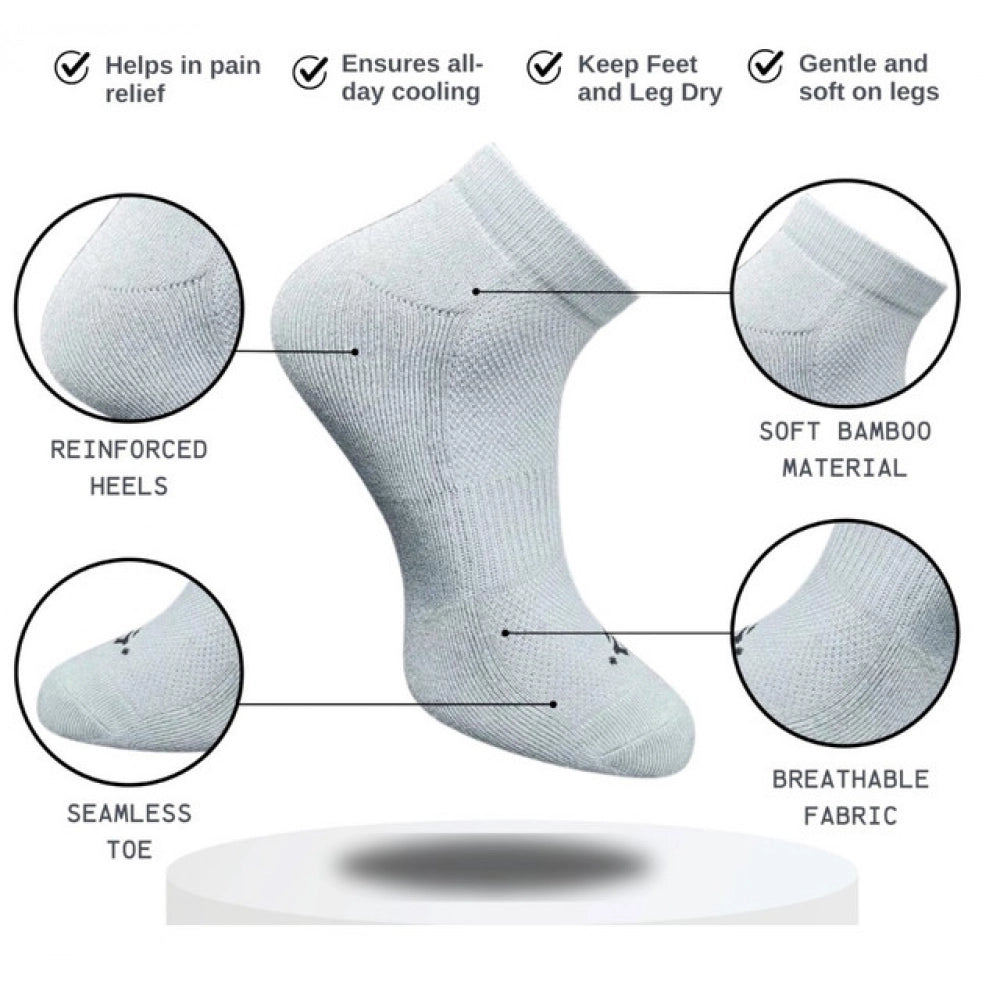3_Pair Set Unisex Casual Cotton Printed Low Cut Socks (Multico