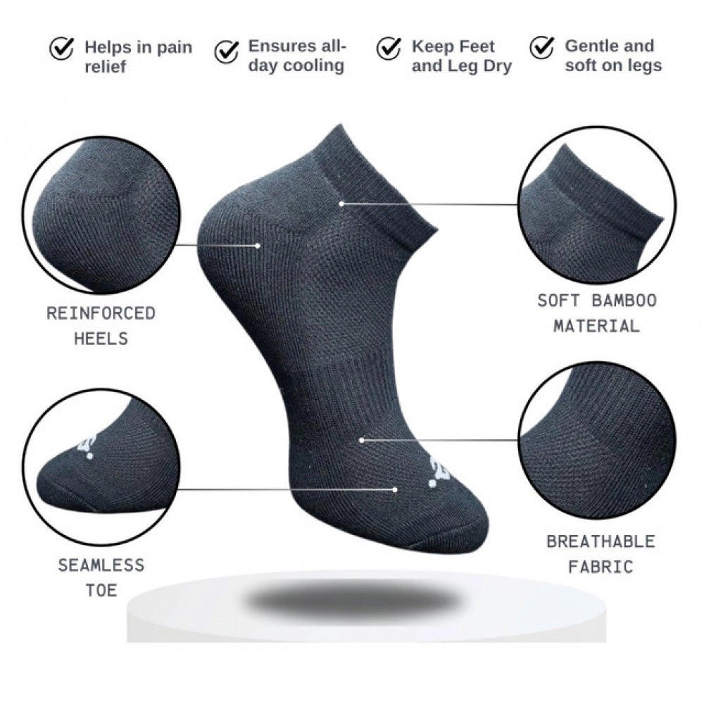 3_Pair Set Unisex Casual Cotton Printed Low Cut Socks (Multico