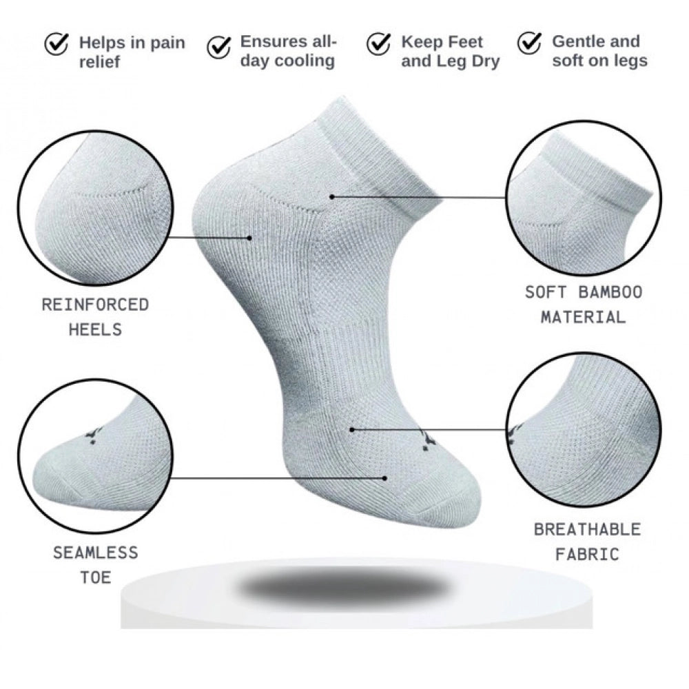3_Pair Set Unisex Casual Cotton Printed Low Cut Socks (Multico