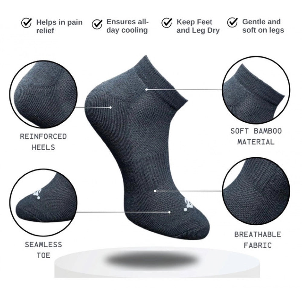 3_Pair Set Unisex Casual Cotton Printed Low Cut Socks (Multico