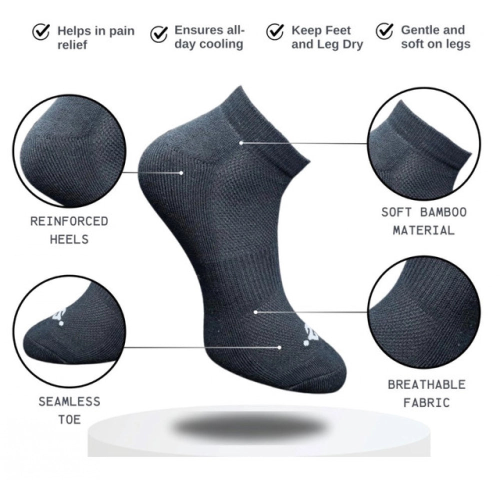 3_Pair Set Unisex Casual Cotton Printed Low Cut Socks (Multico