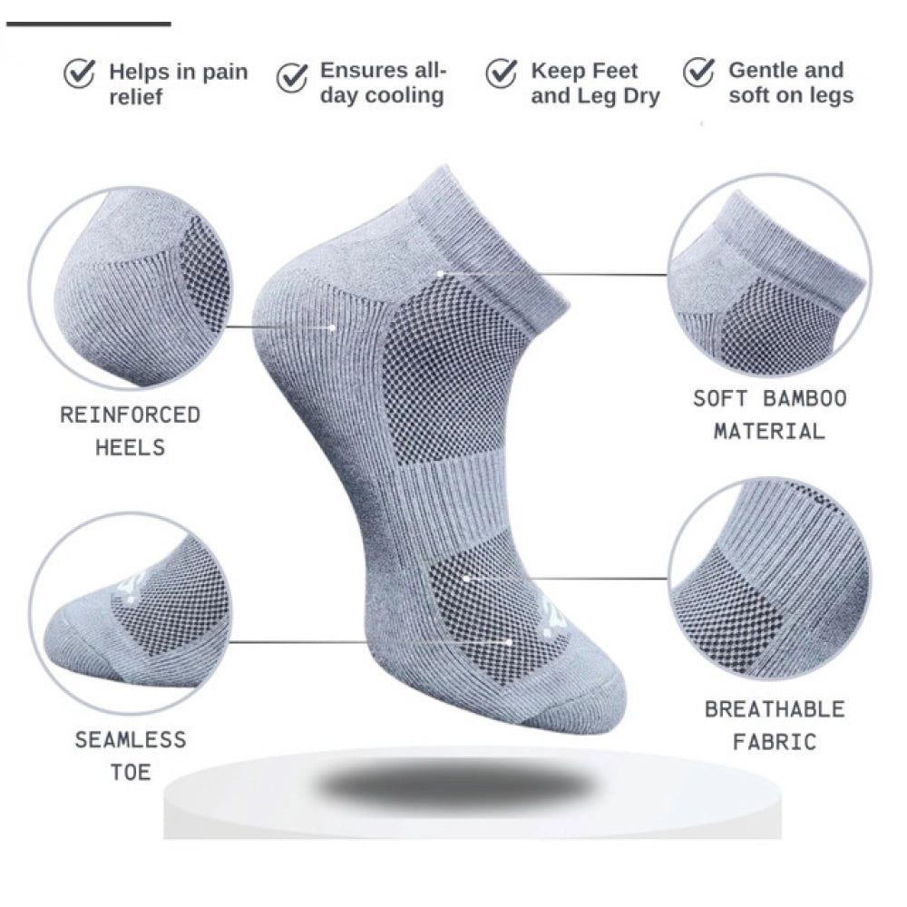 3_Pair Set Unisex Casual Cotton Printed Low Cut Socks (Multico