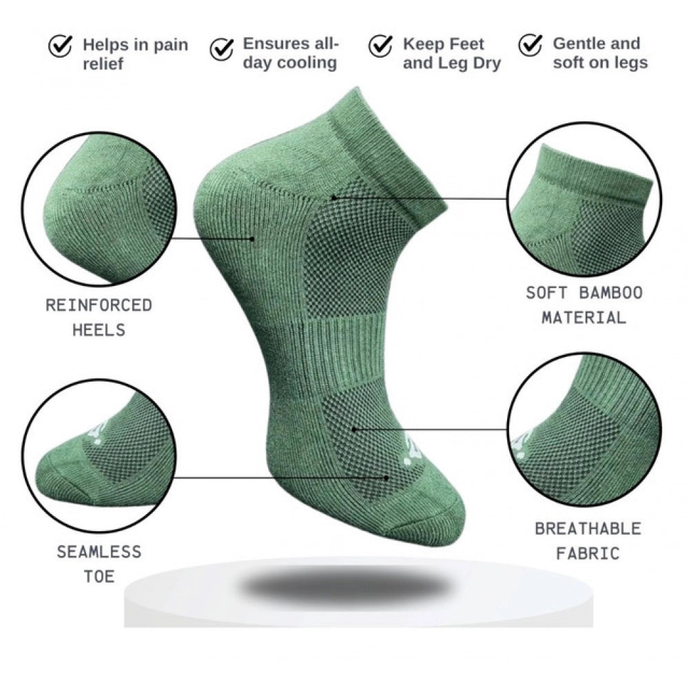 3_Pair Set Unisex Casual Cotton Printed Low Cut Socks (Multico