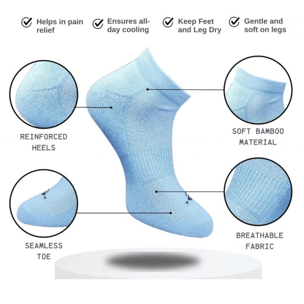 3_Pair Set Unisex Casual Cotton Printed Low Cut Socks (Multico
