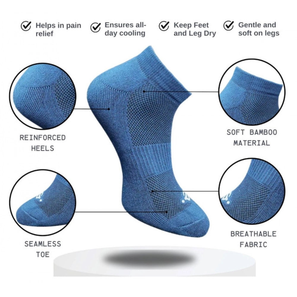 3_Pair Set Unisex Casual Cotton Printed Low Cut Socks (Multico