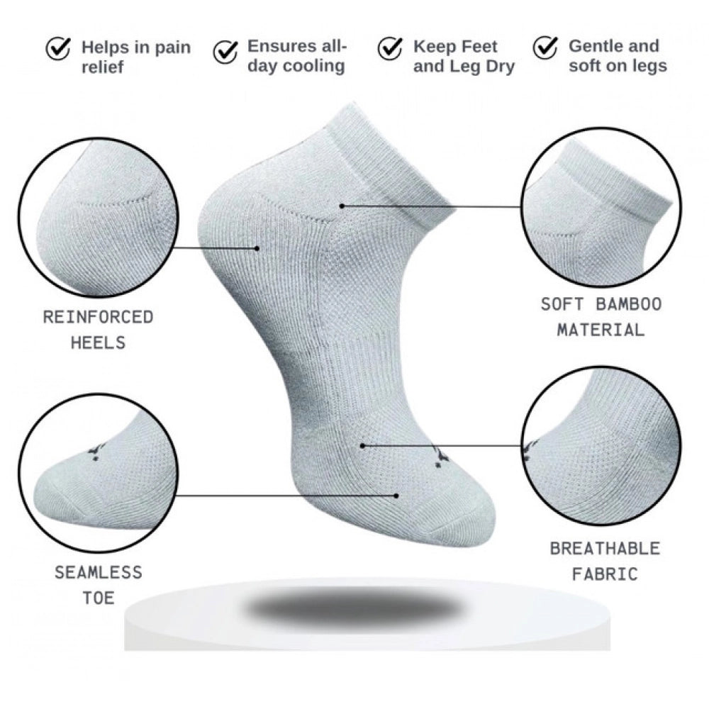 3_Pair Set Unisex Casual Cotton Printed Low Cut Socks (Multico