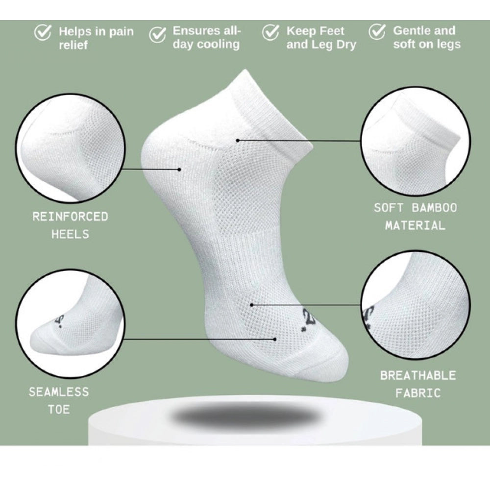 3_Pair Set Unisex Casual Cotton Printed Low Cut Socks (Multico