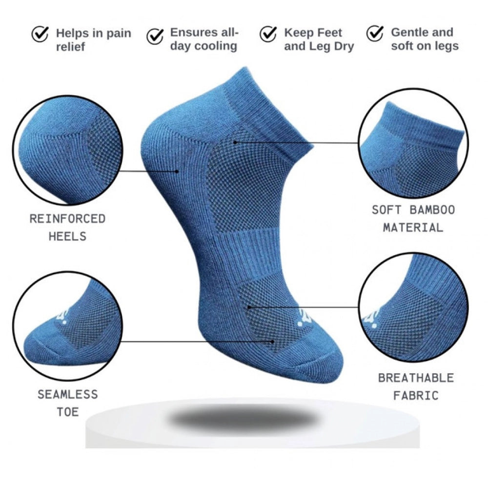 3_Pair Set Unisex Casual Cotton Printed Low Cut Socks (Multico
