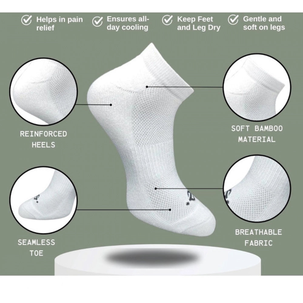 3_Pair Set Unisex Casual Cotton Printed Low Cut Socks (Multico