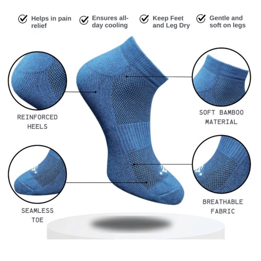 3_Pair Set Unisex Casual Cotton Printed Low Cut Socks (Multico