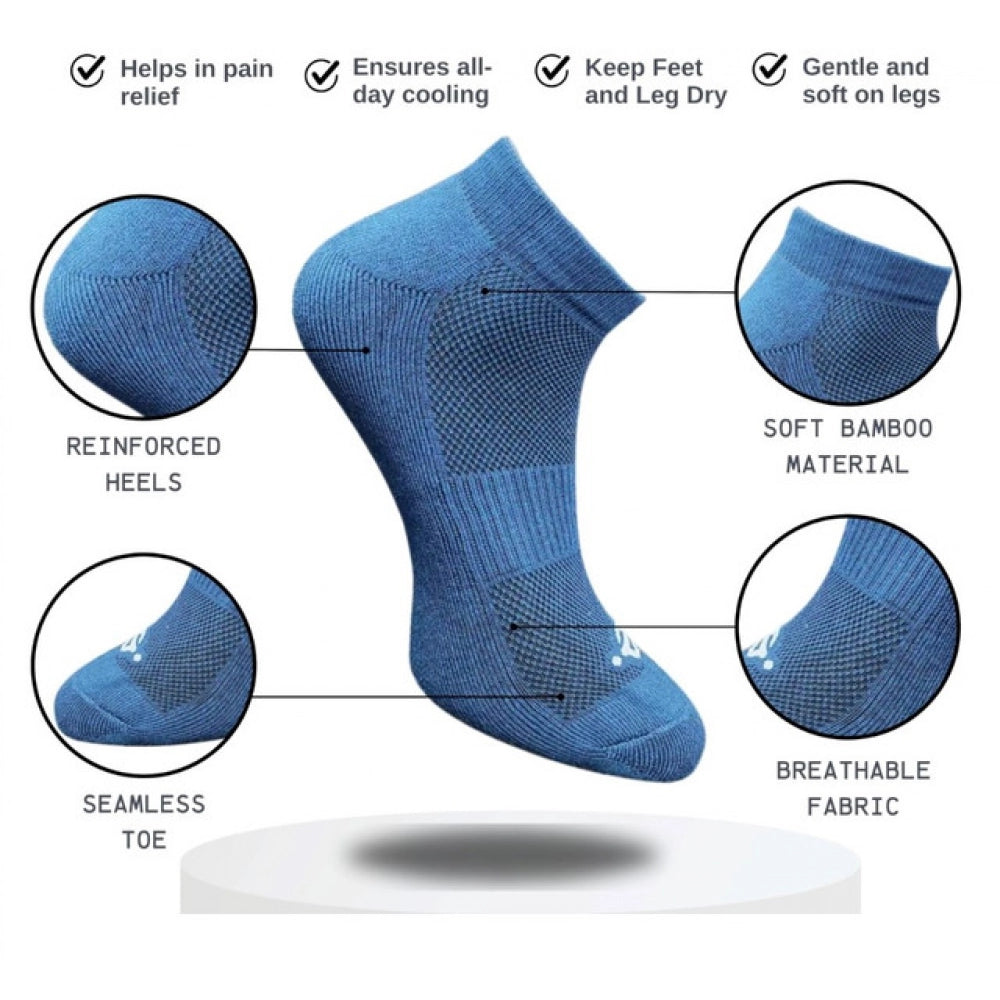 3_Pair Set Unisex Casual Cotton Printed Low Cut Socks (Multico