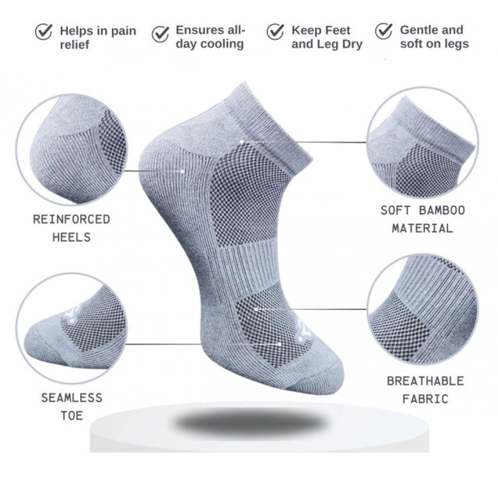 3_Pair Set Unisex Casual Cotton Printed Low Cut Socks (Multico