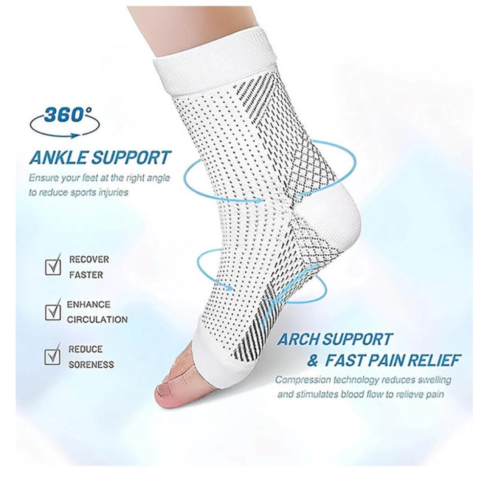 3_Pair Set Unisex Casual Cotton Printed Ankle Length Support S