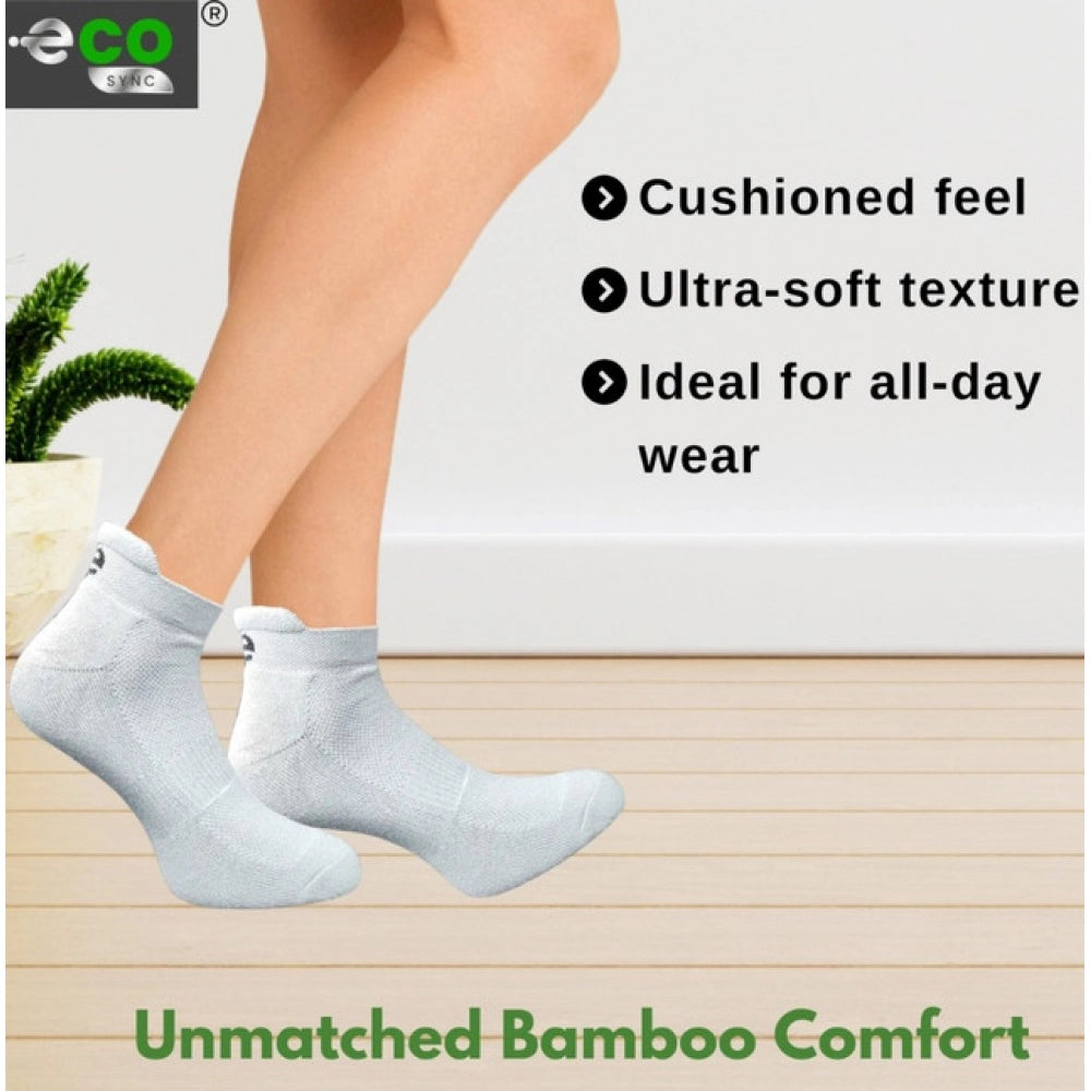 4_Pair Set Unisex Casual Bamboo Cotton Printed Ankle Length So
