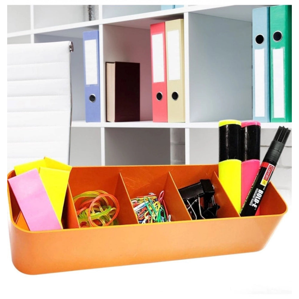 Pack of 2_Socks Organizer Tray – 4-Piece Set | Quick 5-Section Storage