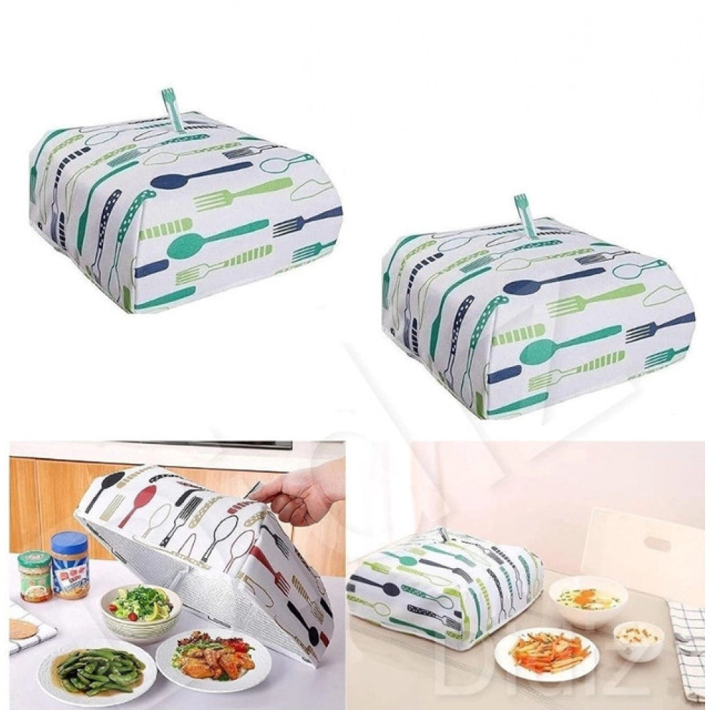 Pack Of 4_Food Dish Cover – Reusable Mesh Lid For Protecting F