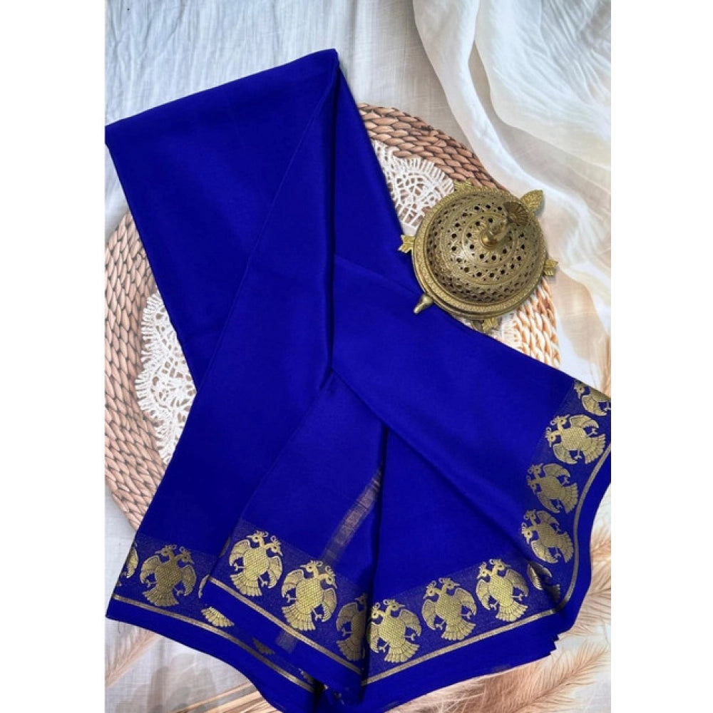 Women'S Crepe Chit Pallu Solid Saree With Unstitched Blouse 5.