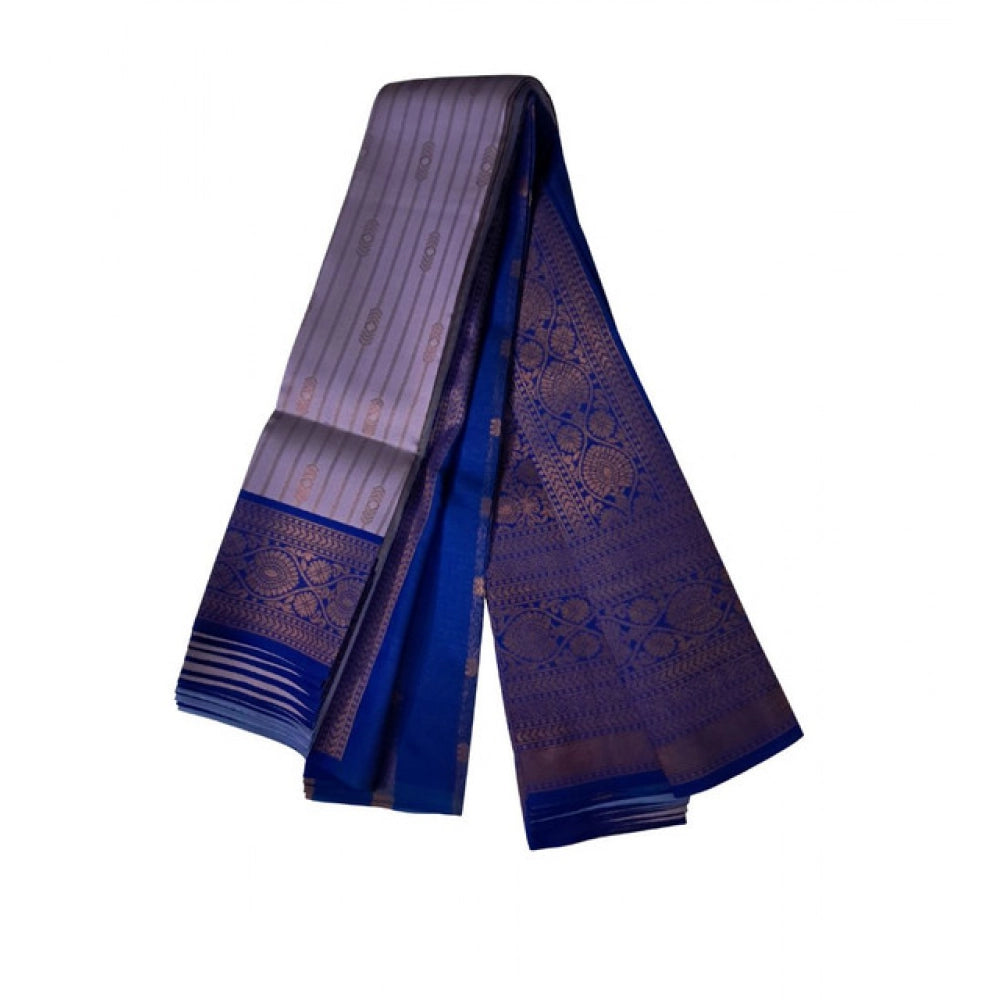 Women'S Soft Silk Wooven Saree With Unstitched Blouse 5.5Mtr (