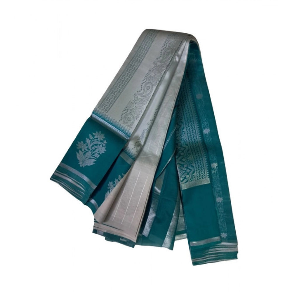 Women'S Soft Silk Wooven Saree With Unstitched Blouse 5.5Mtr (
