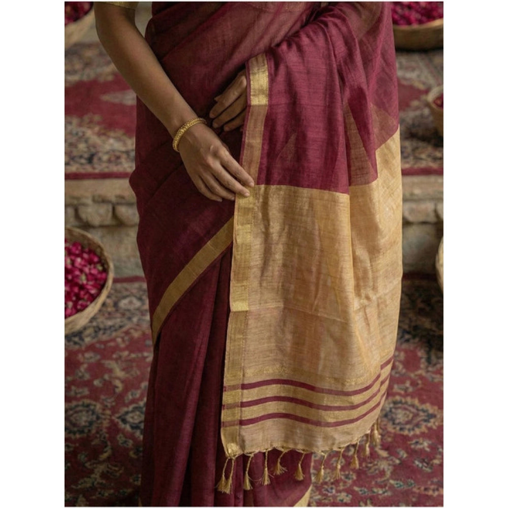 Women'S Cotton Printed Saree With Unstitched Blouse 5.5Mtr (Wi