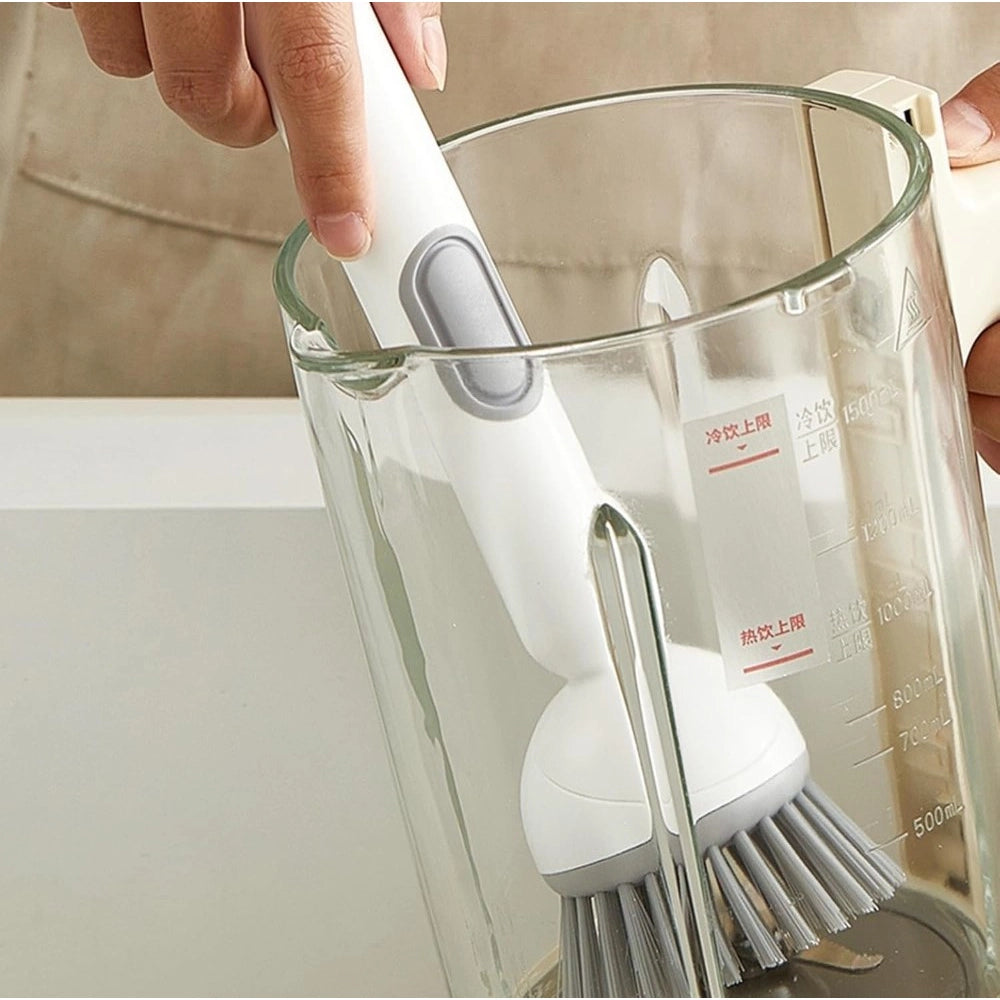 Tpr-Plastic Solid Electric Liquid Soap Dispensing Cleaning Bru