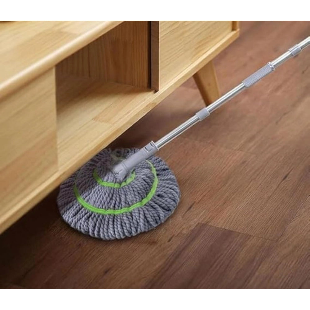 Microfiber Twist Mop for Floor Cleaning - Pack of 2, Grey
