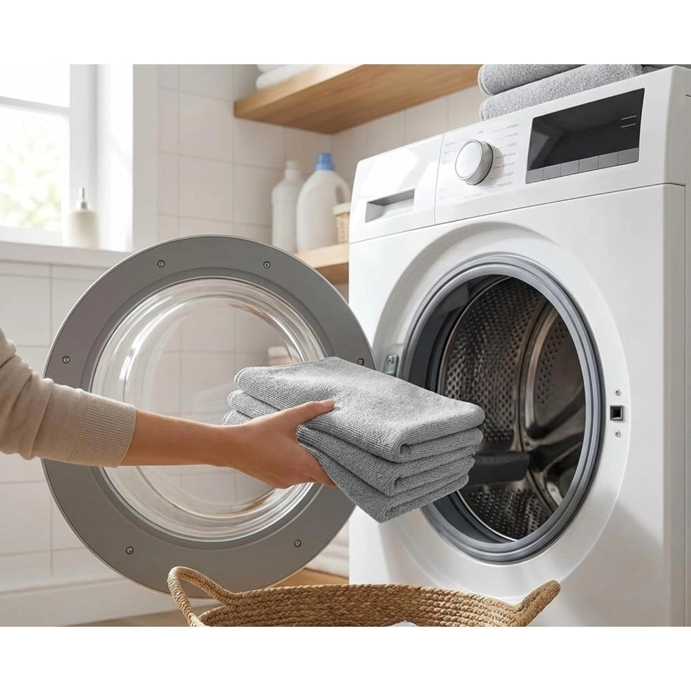 Microfiber Cleaning Cloth - Pack of 2, Grey