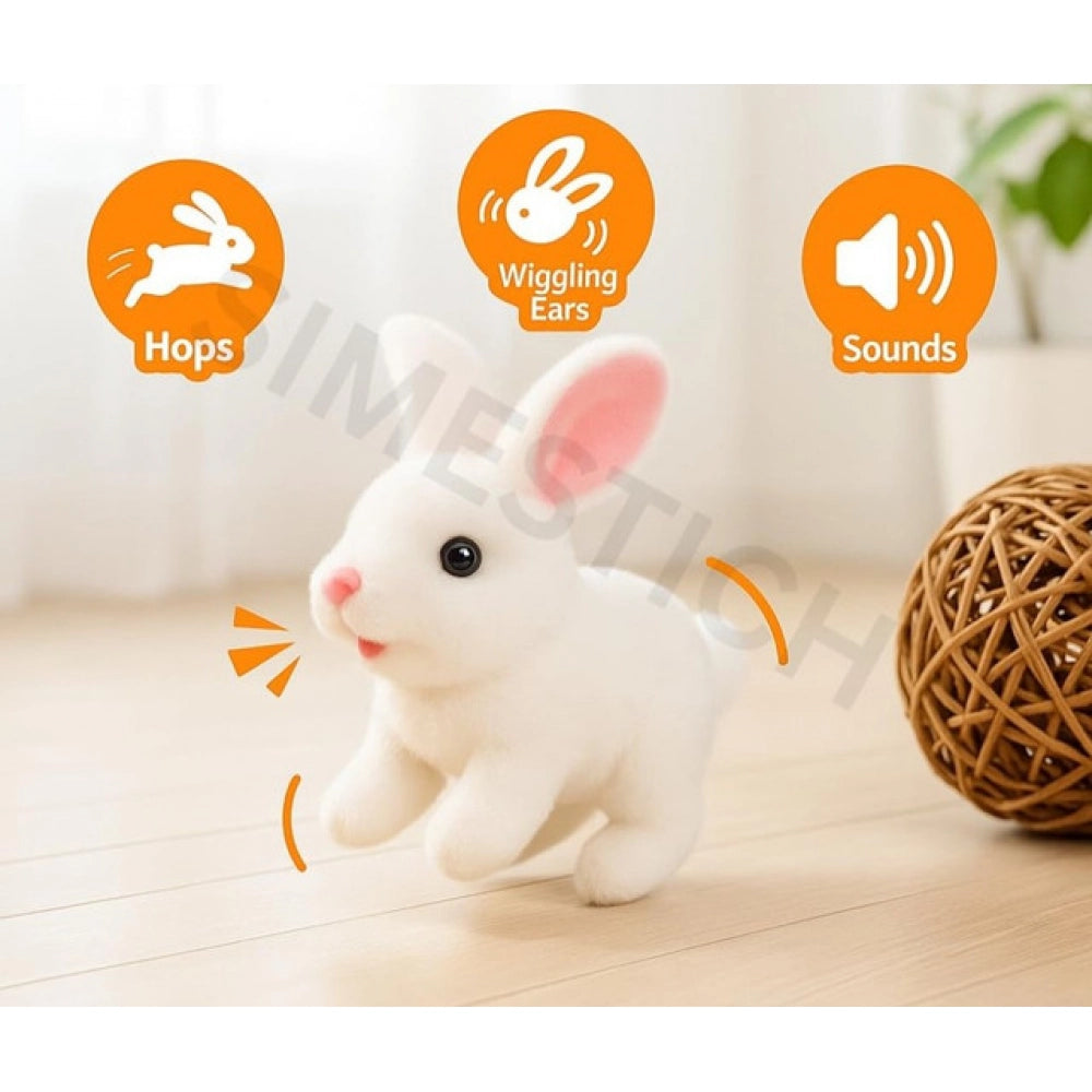 Walking And Talking Rabbit - White